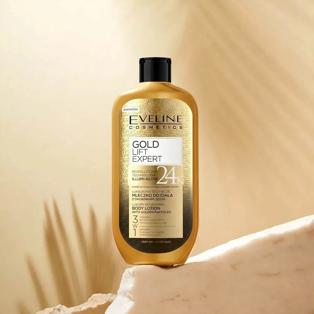 Eveline Gold Lift Expert lait corps nourrissant or
