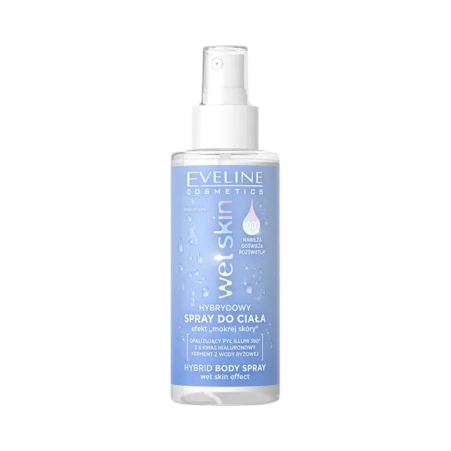 Eveline Wet Skin brume corps hydratante effet peau mouillée