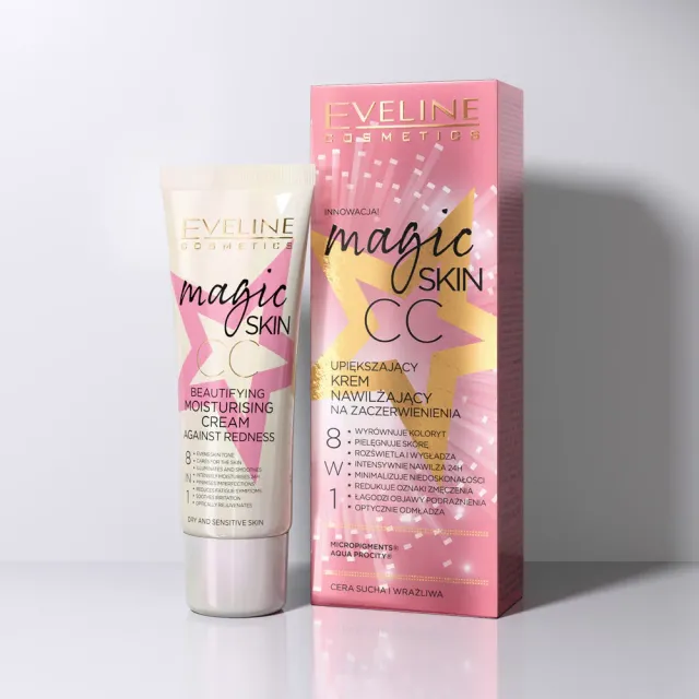 Eveline Magic Skin CC crème anti-rougeurs 8en1