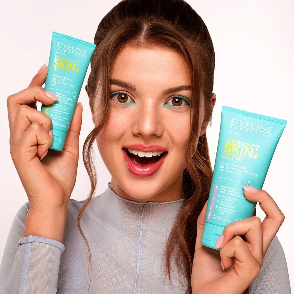 Eveline Perfect Skin Acne masque peeling 3en1 purifiant