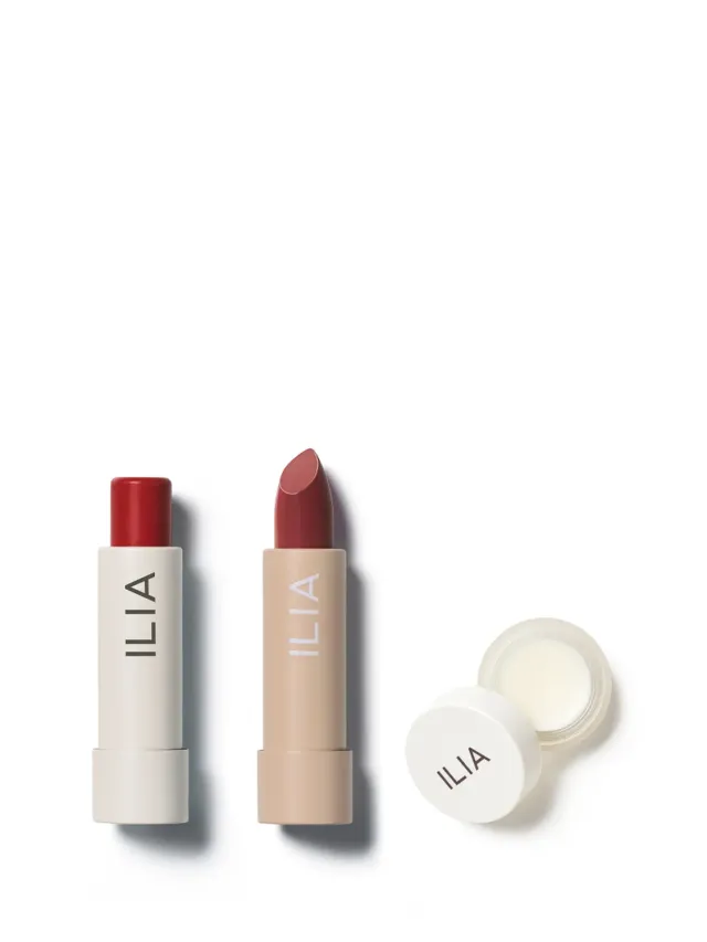 Ilia The Lip Care + Color Trio coffret lèvres 3 pièces hydratant
