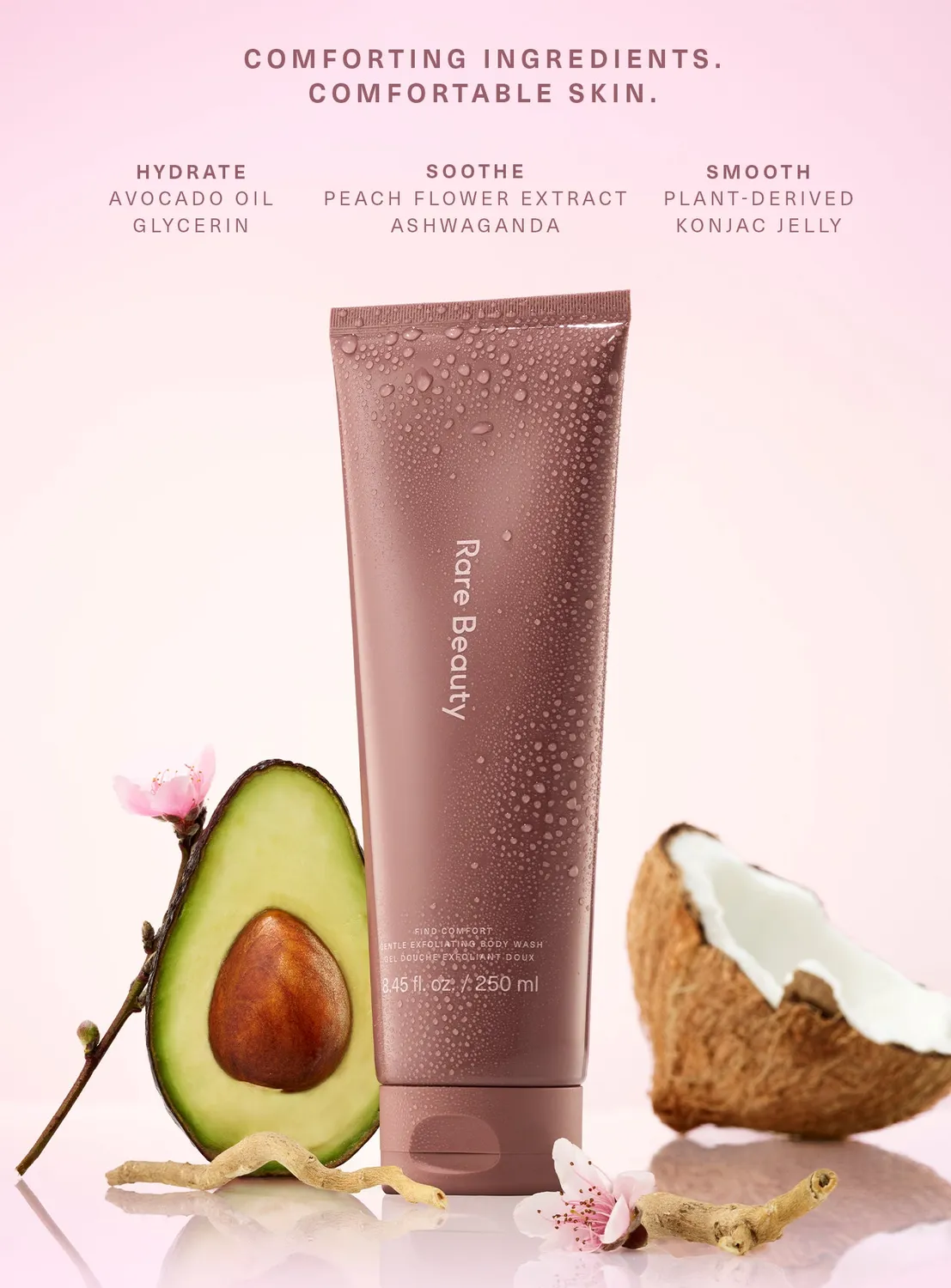 Rare Beauty Find Comfort Gentle Exfoliating gel douche mini