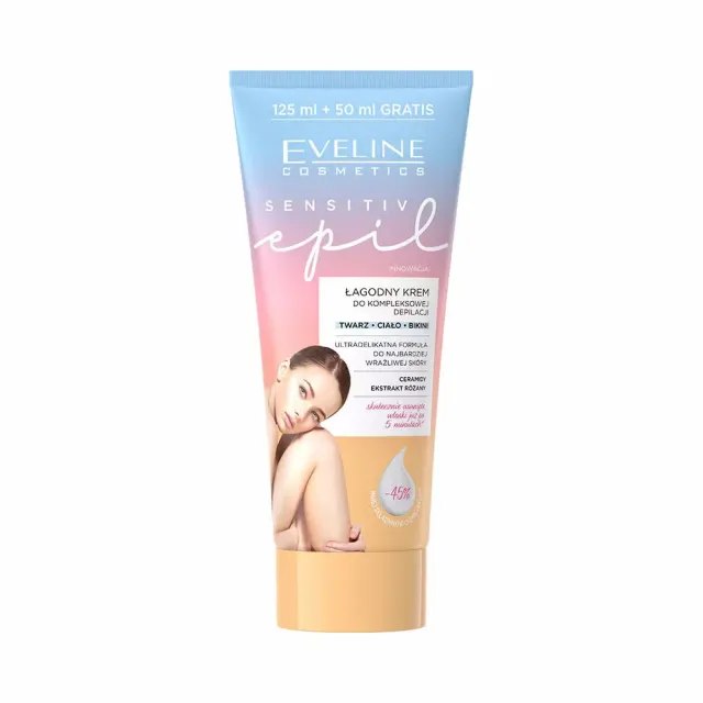 Eveline Sensitive Epil crème dépilatoire visage et corps peau sensible
