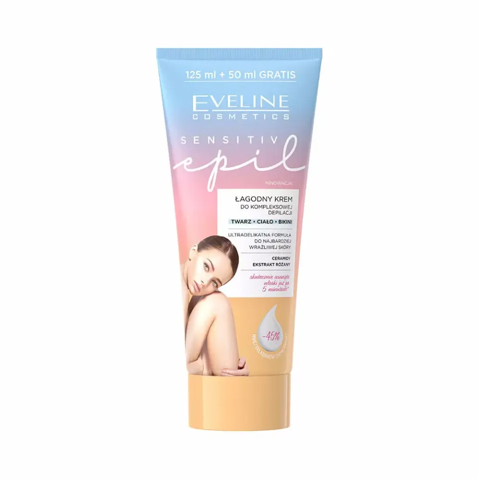 Eveline Sensitive Epil crème dépilatoire visage et corps peau sensible