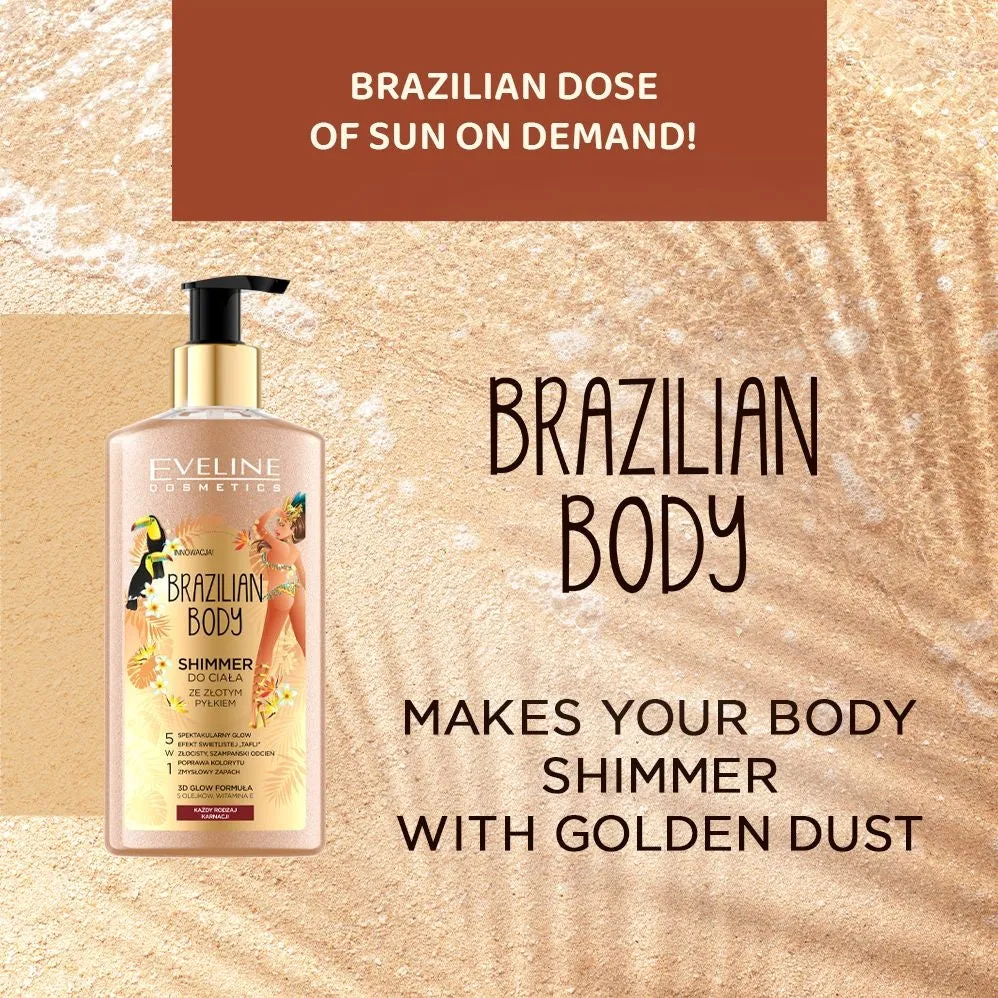 Eveline Brazilian Body crème shimmer dorée