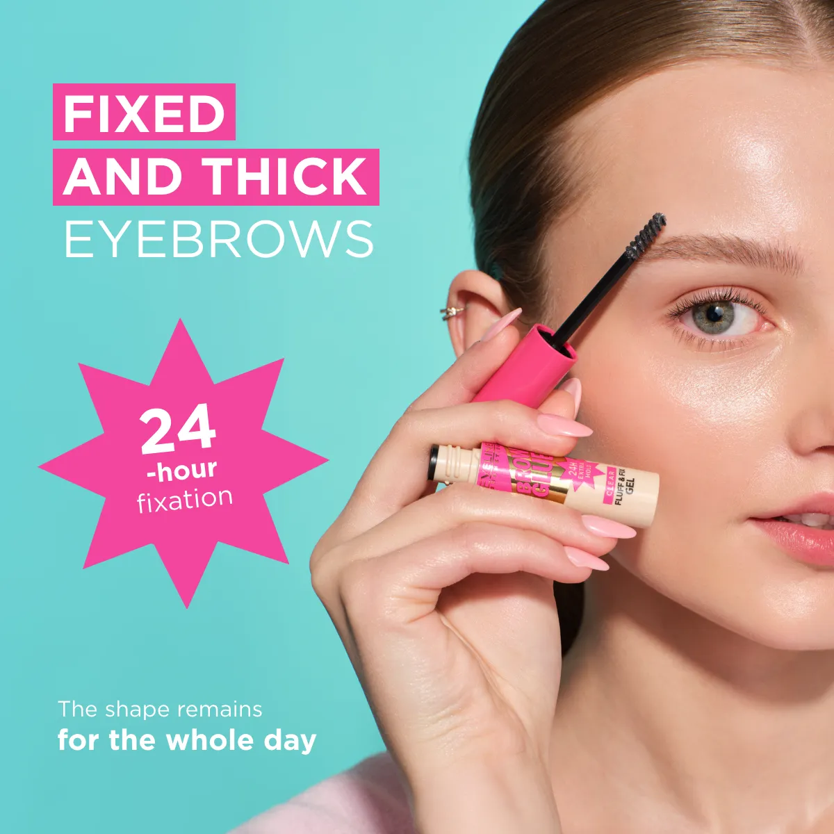 Eveline Brow Glue gel sourcils transparent longue tenue