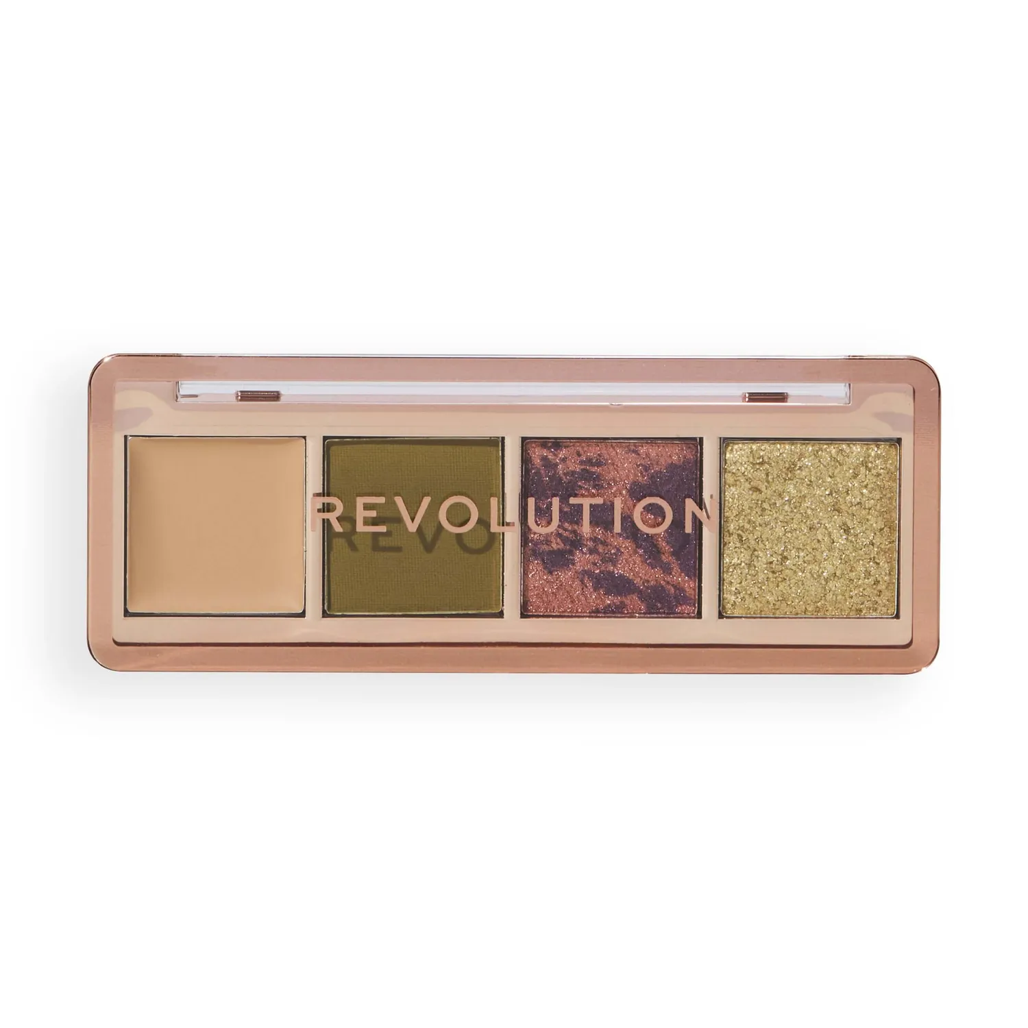 Revolution Eternal Icon Edit Green Mini palette fards kaki