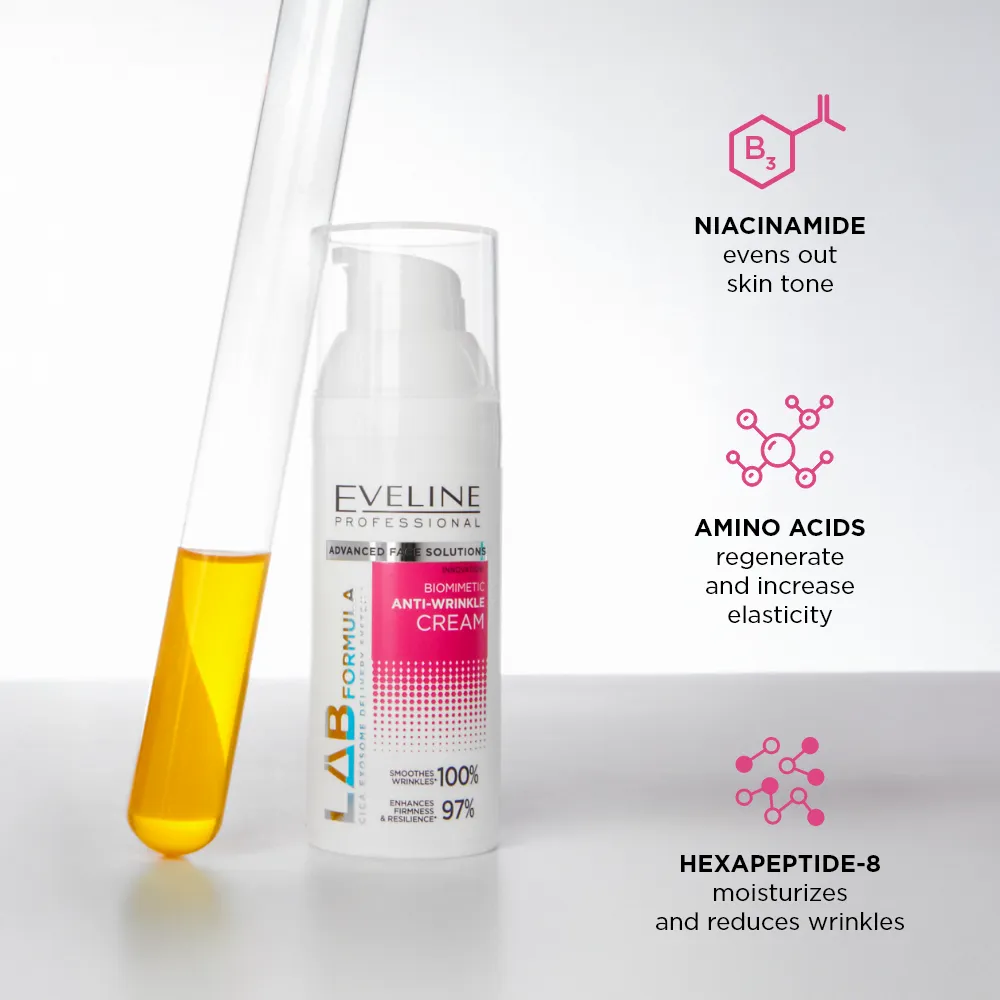 Eveline Lab Formula crème visage anti-âge biomimétique peptides