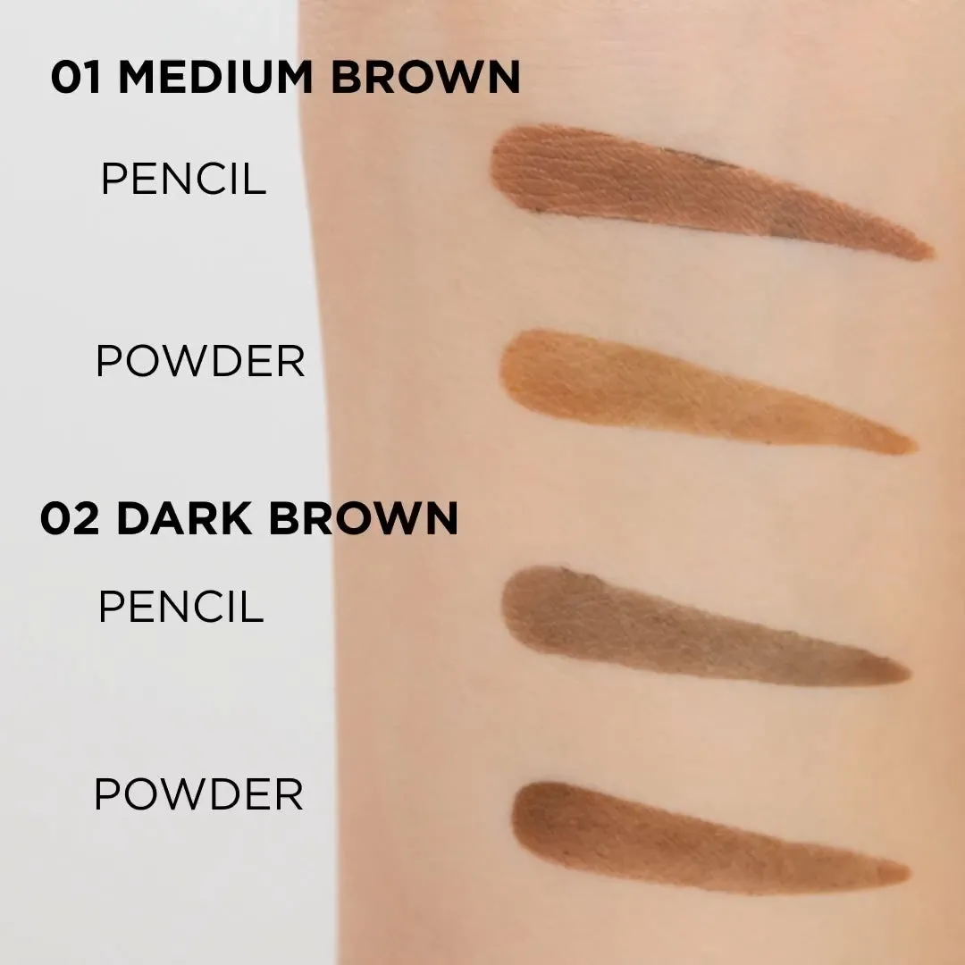 Eveline Brow Styler 3en1 crayon sourcils brun moyen 01
