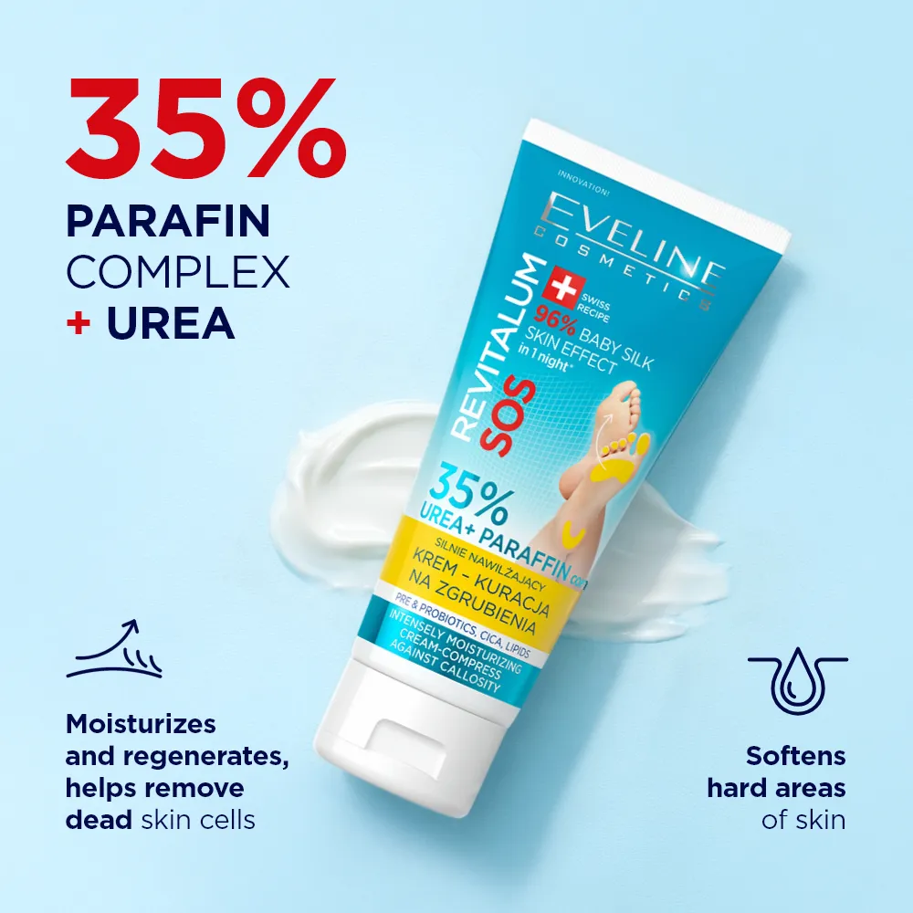 Eveline Revitalum SOS crème pieds callosités urée 35%