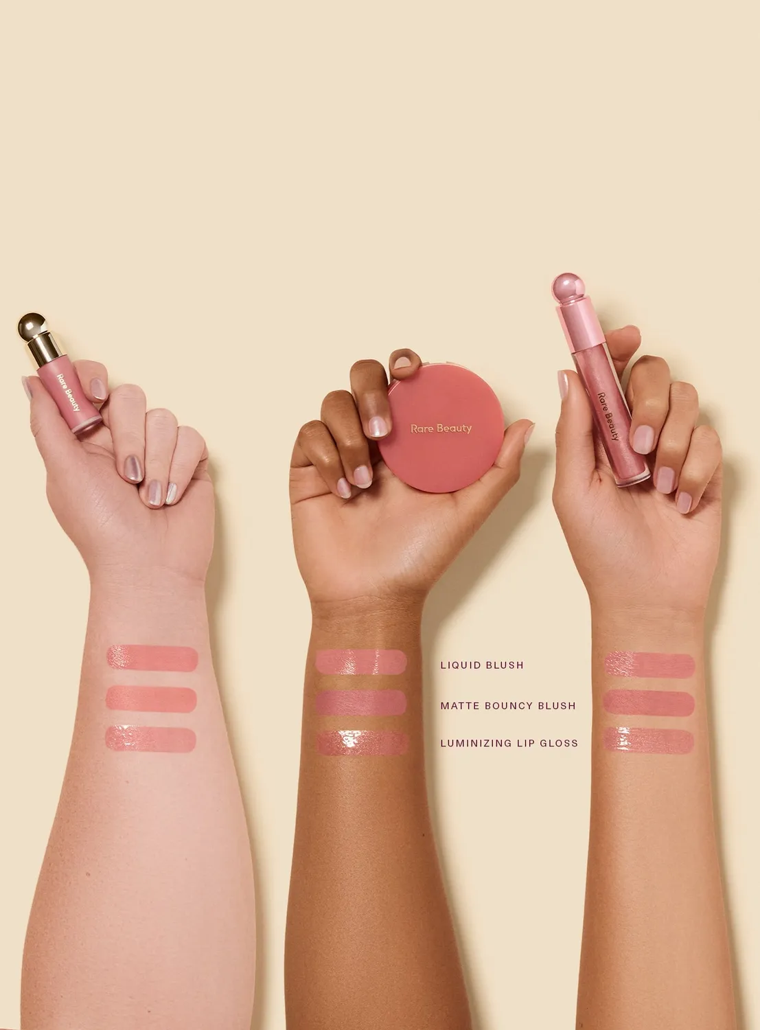 Rare Beauty Hope Faves coffret maquillage 4 pièces nude mauve