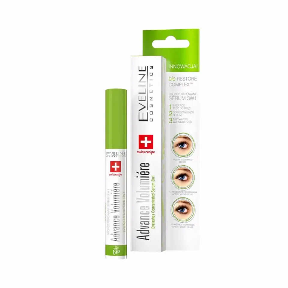 Eveline Cosmetics Sos Lash Booster Advance Volumière 3in1 sérum cils