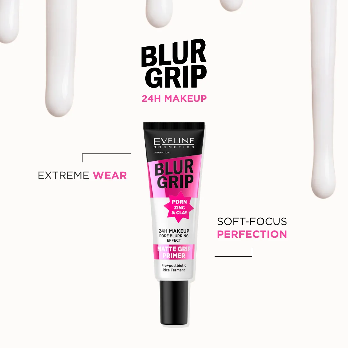Eveline Grip Blur base matifiante pores lissés