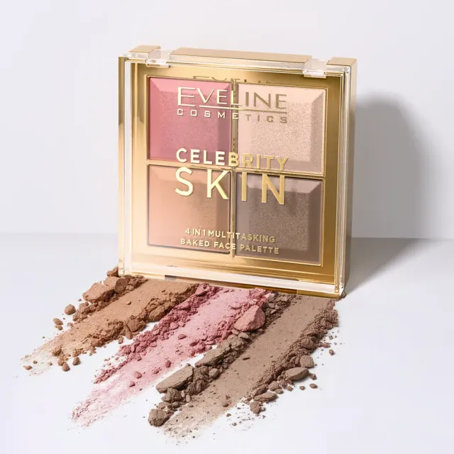 Eveline Celebrity palette contouring 3-en-1 satinée