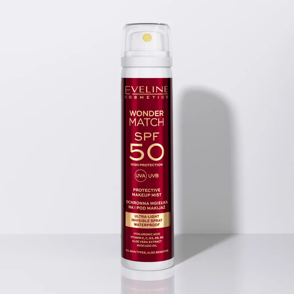 Eveline Wonder Match brume visage SPF50 ultra-légère