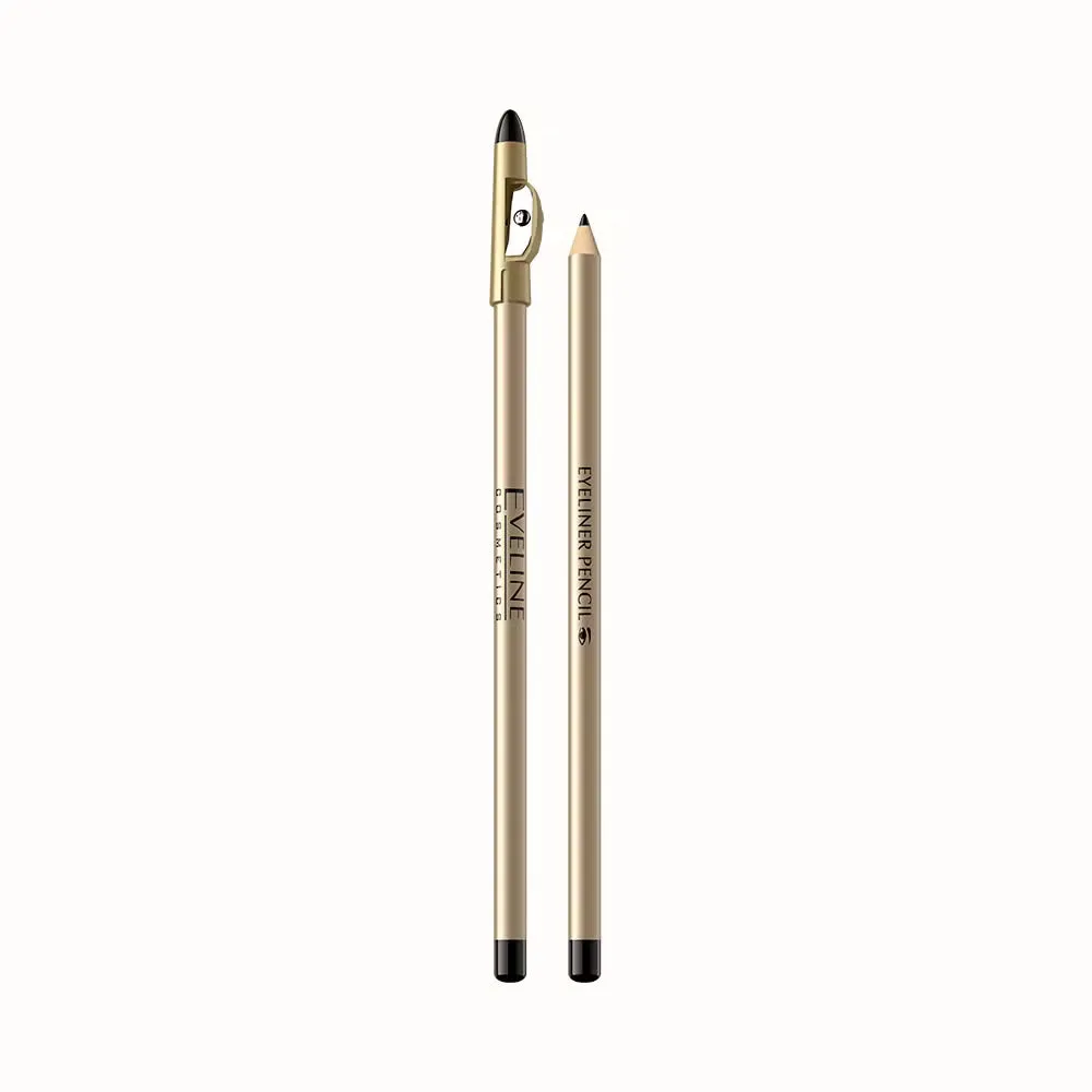 Eveline Eyeliner Pencil crayon yeux noir taille-crayon mat