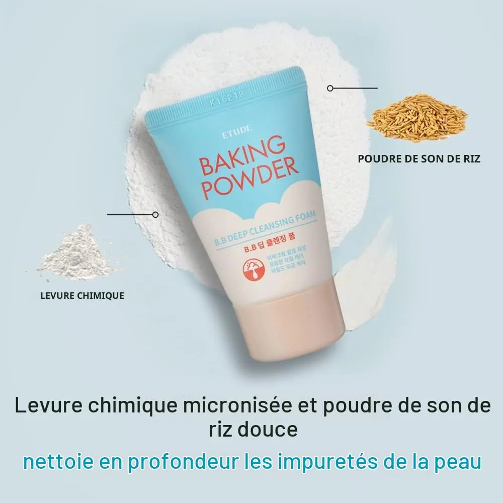Etude House Baking Powder mousse nettoyante BB 30 ml voyage