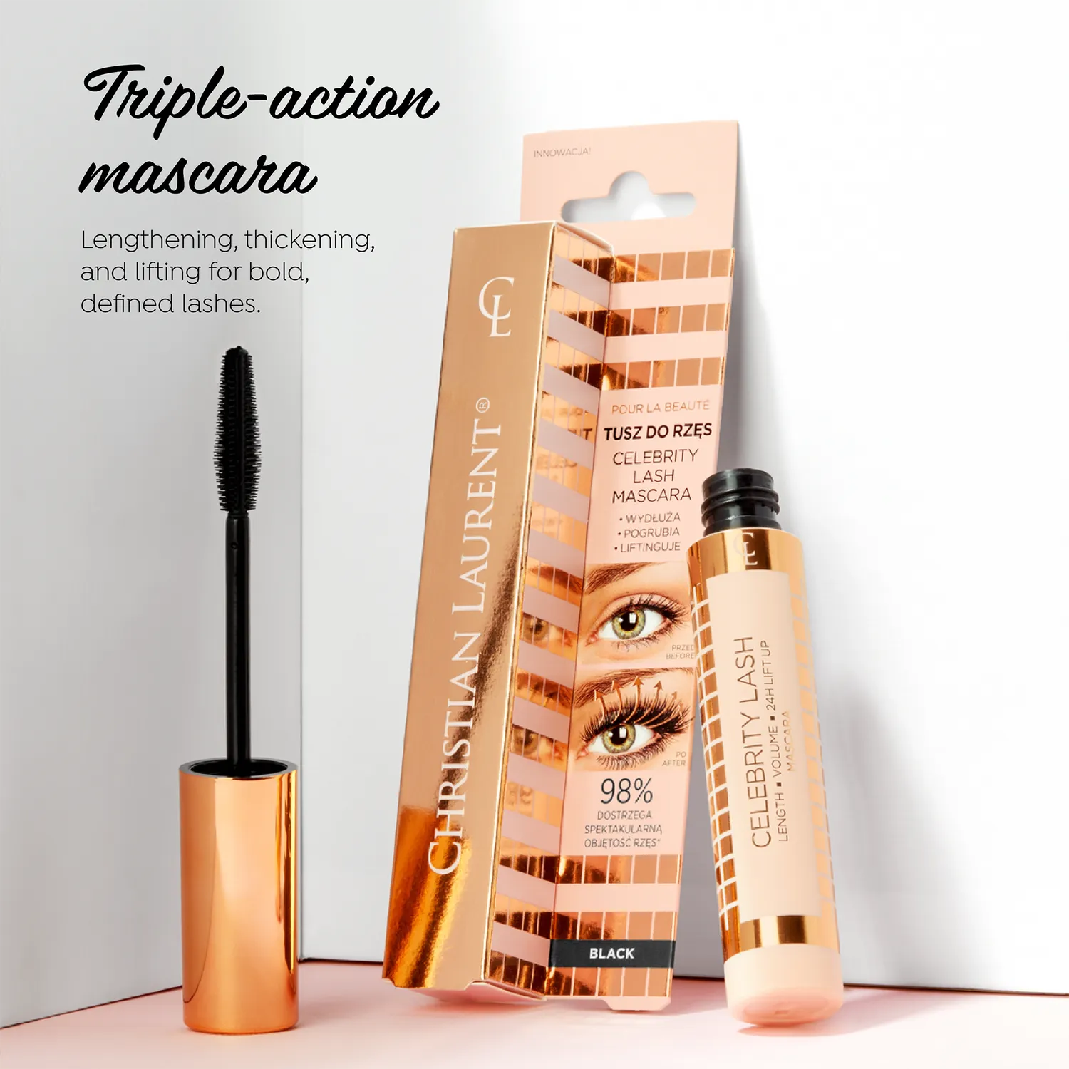 Christian Laurent Celebrity Lash mascara volume longueur noir