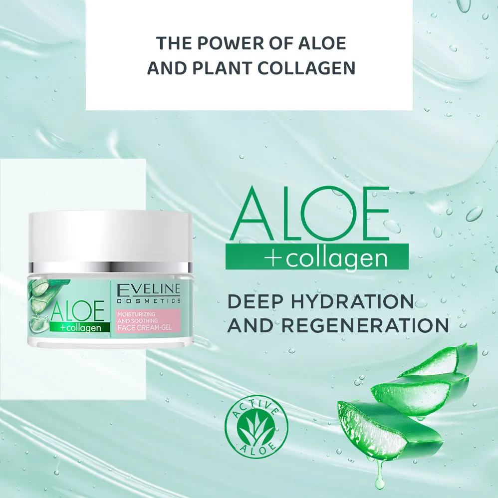 Eveline Aloe Collagen crème-gel visage hydratante