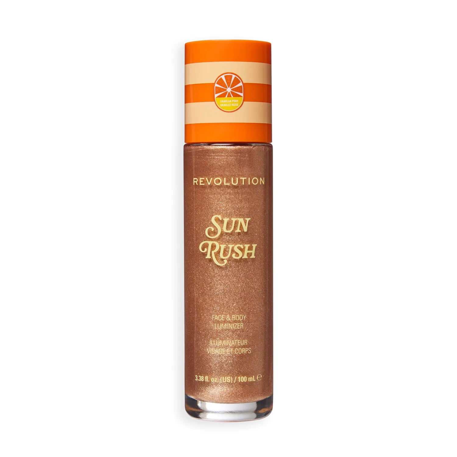 Revolution Sun Rush enlumineur corps Vanilla Pink glow