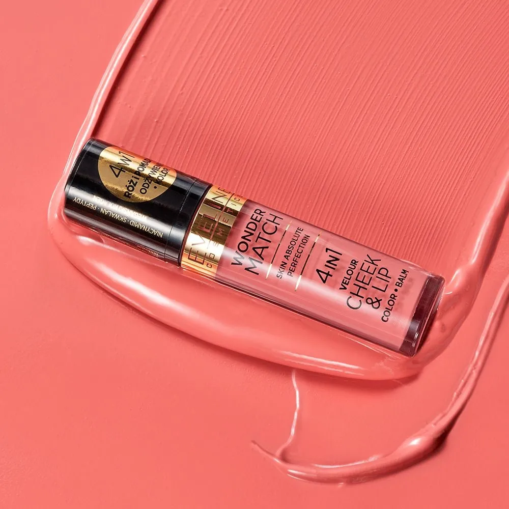 Eveline Wonder Match blush liquide 2en1 lèvres et joues satiné