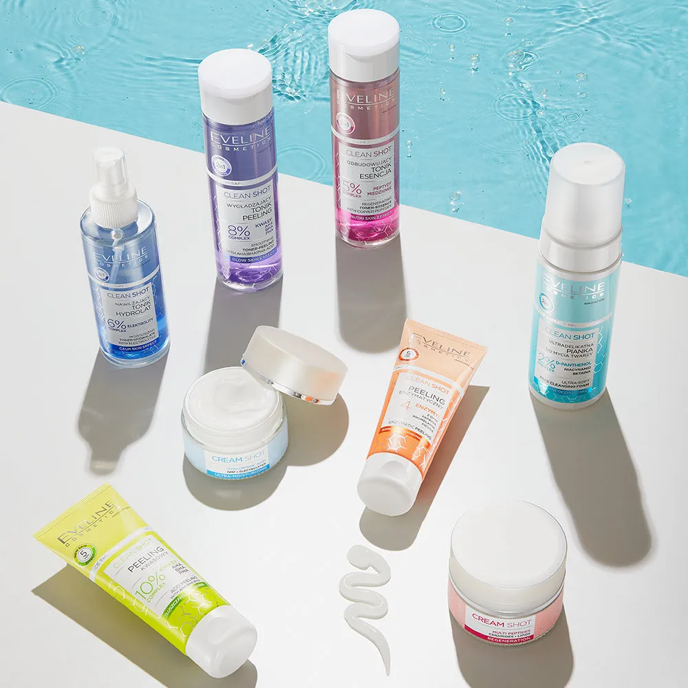 Eveline Clean Shot peeling enzymatique visage peau sensible