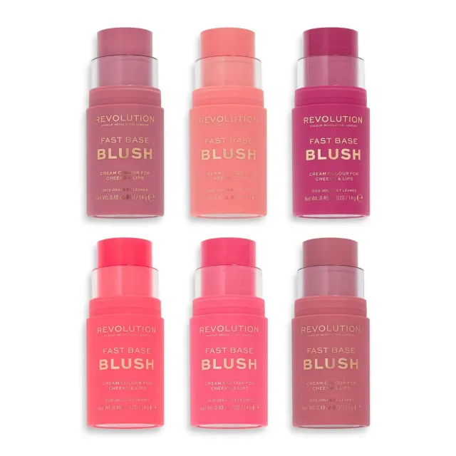 Revolution Fast Base blush stick crémeux fini glowy