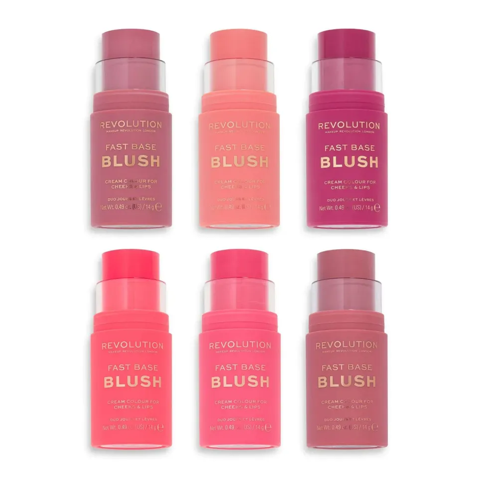 Revolution Fast Base blush stick crémeux fini glowy