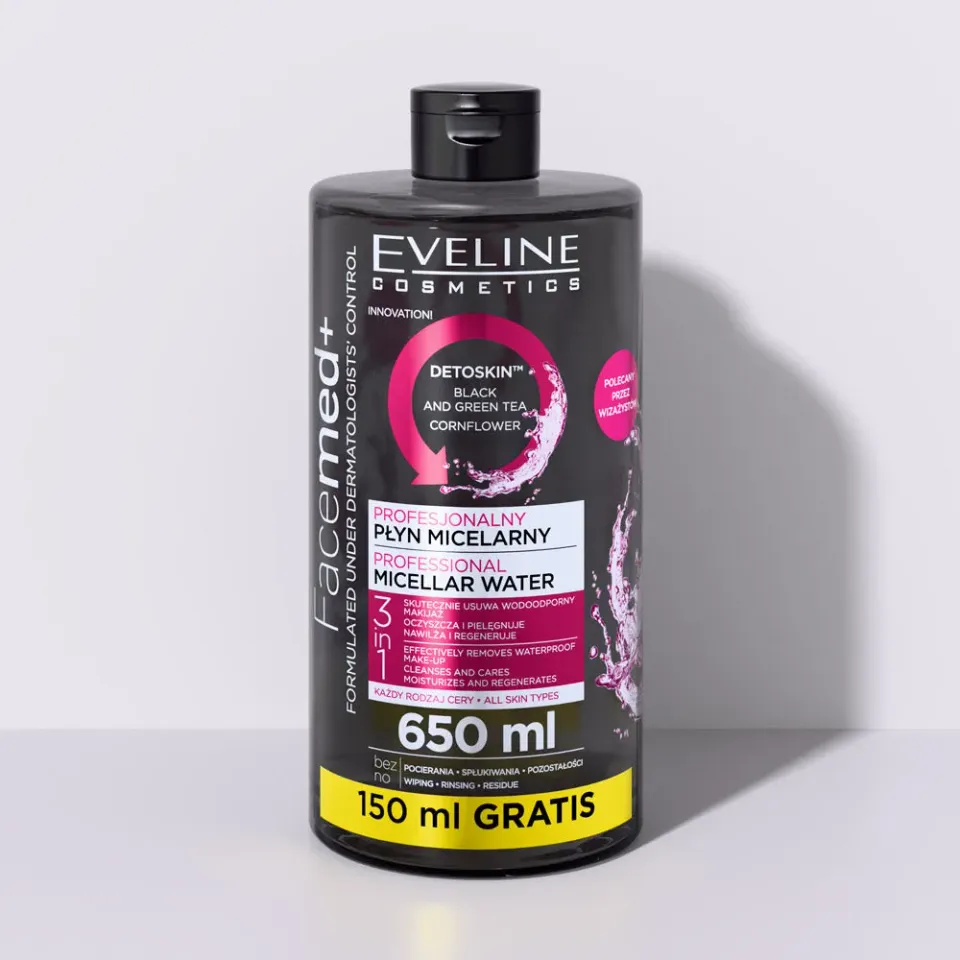 Eveline Facemed+ Professional 3en1 eau micellaire toutes peaux
