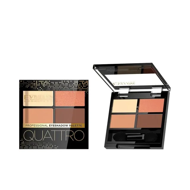 Eveline Quattro Eyeshadow palette 4 fards smoky intense