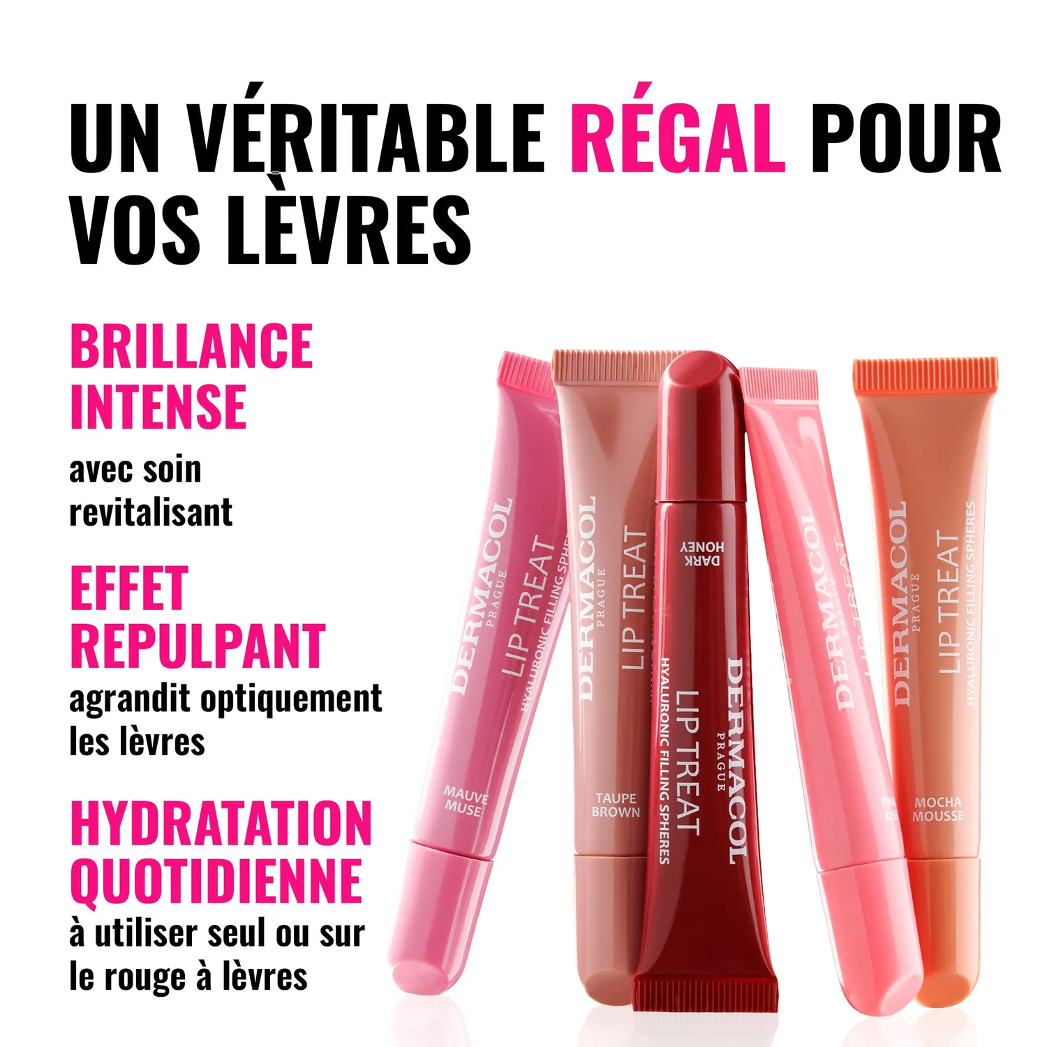 Dermacol Lip Treat gloss lèvres repulpant 7 Summer Crush 10 ml acide hyaluronique