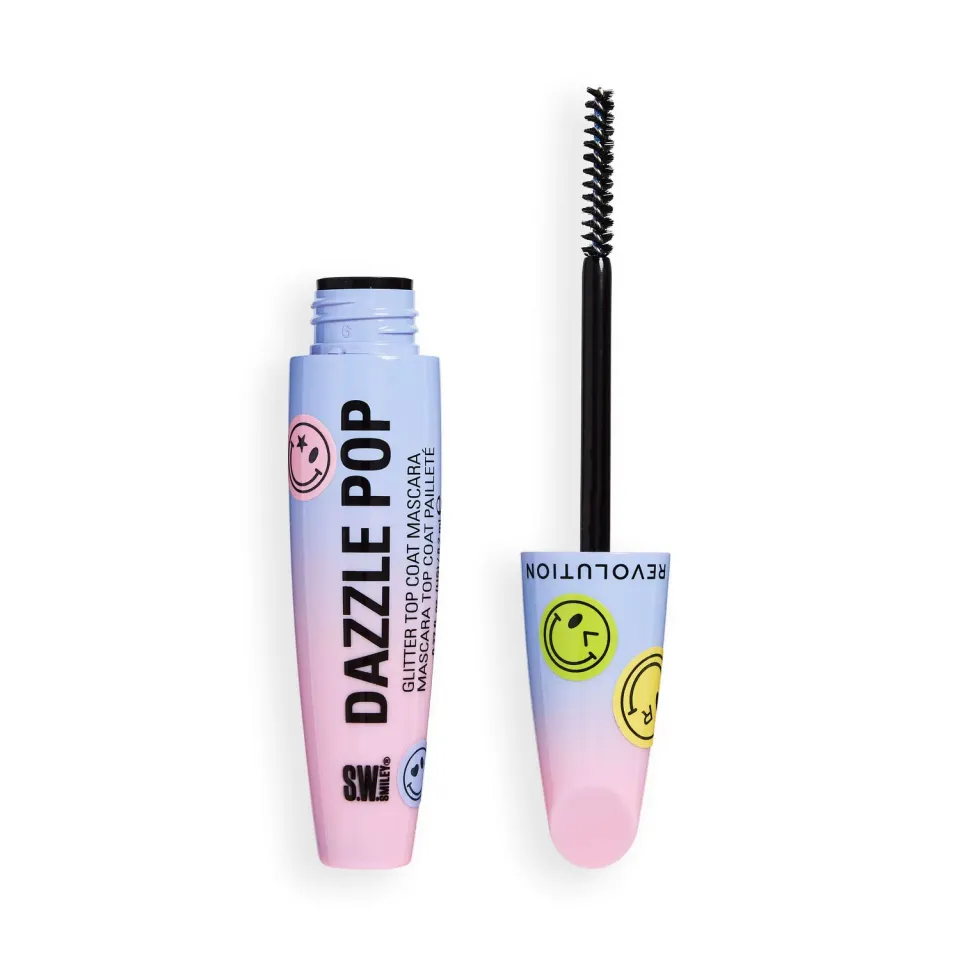 Revolution x S.W. Smiley Dazzle Pop mascara bleu pailleté