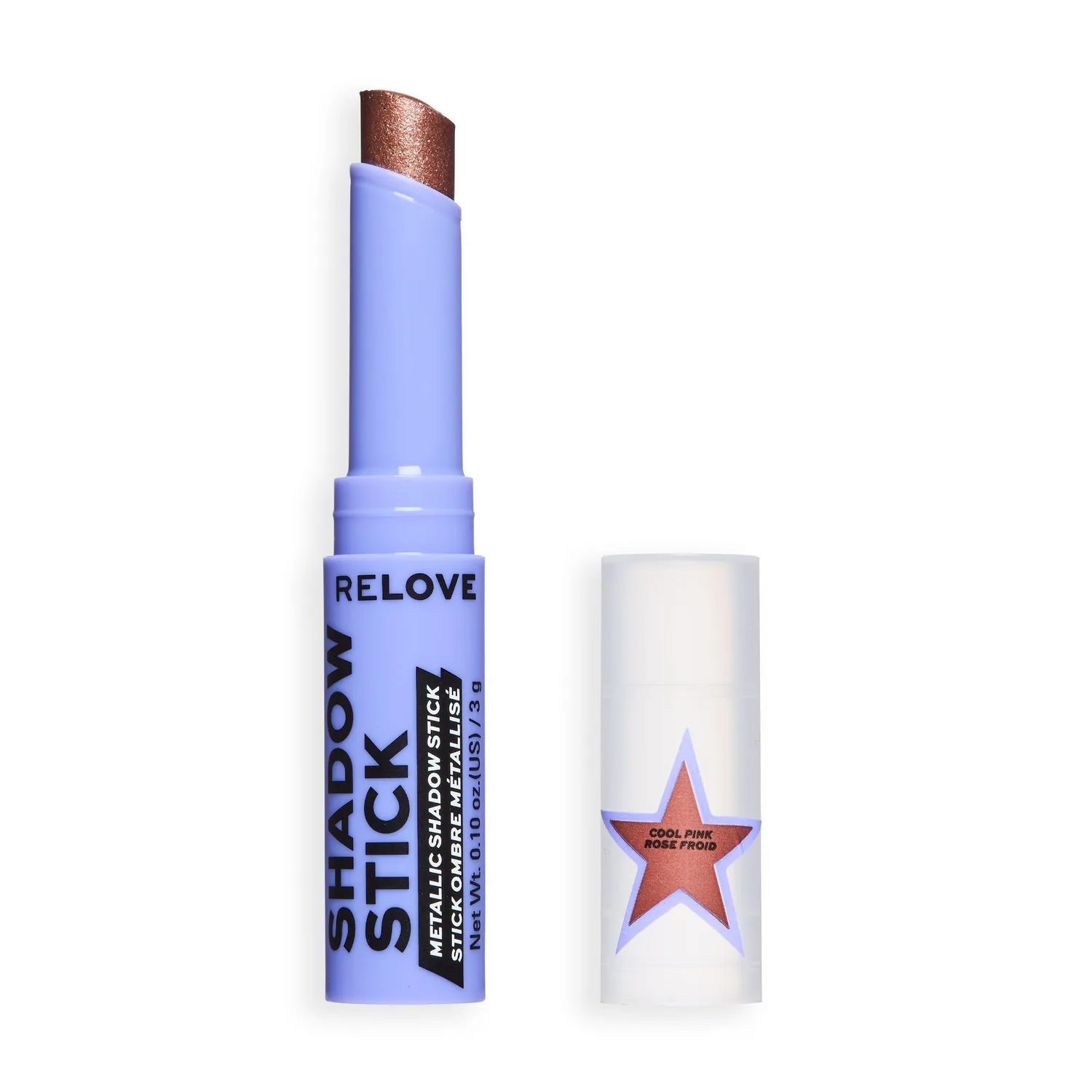Revolution Relove Shadow Stick fard paupières Metallic Brown scintillant