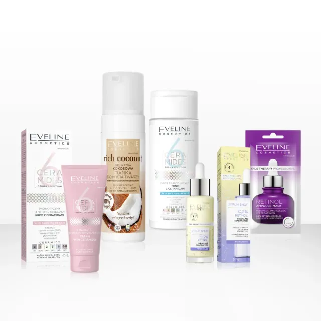 Eveline Set Régénération Lifting céramides rétinol 5 soins