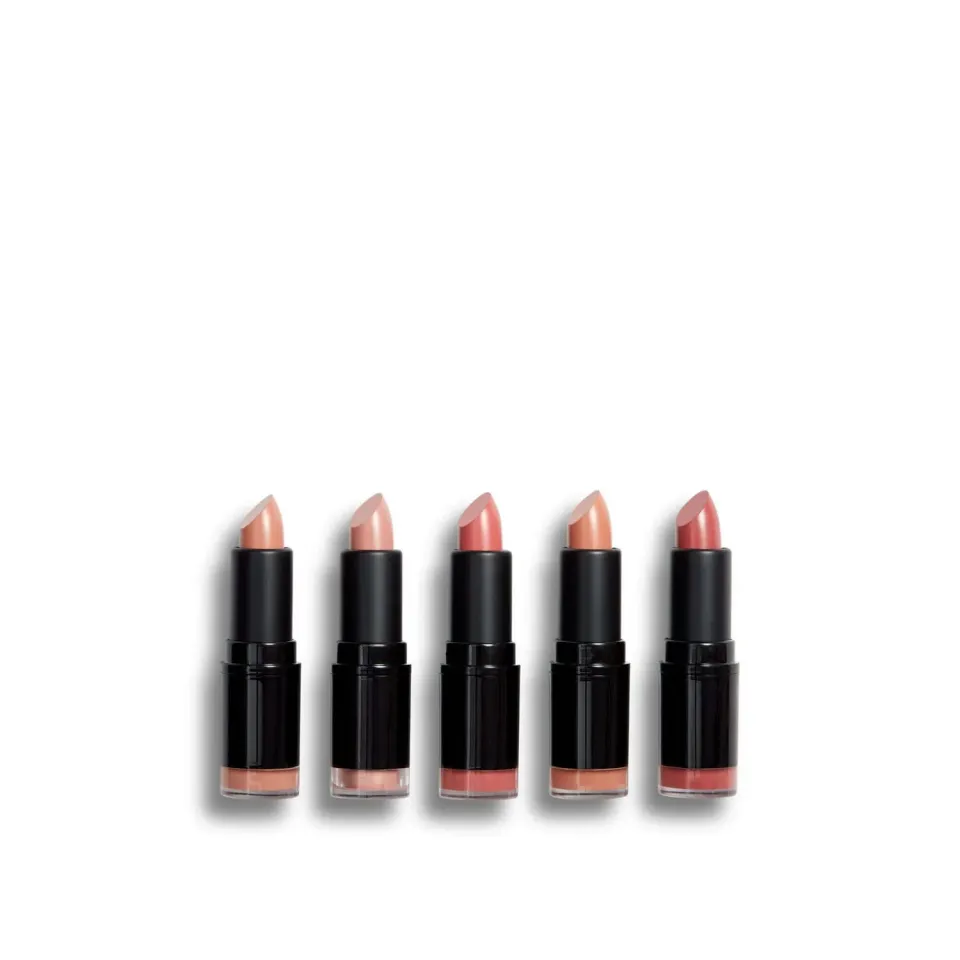 Revolution Pro Blushed Nudes coffret 5 rouges satin