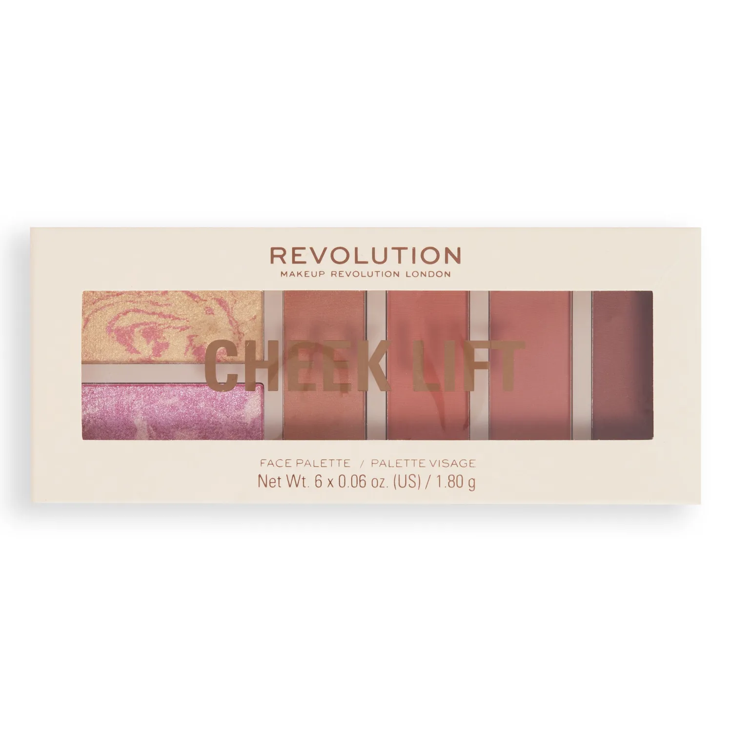 Revolution Cheek Lift Palette Blush Coral Dreaming