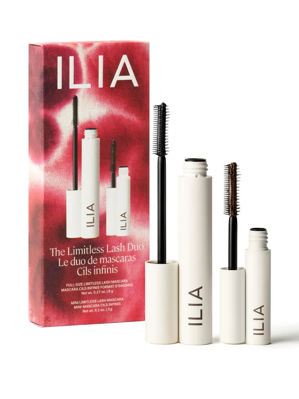 Ilia The Limitless Lash Duo mascara noir marron longue tenue