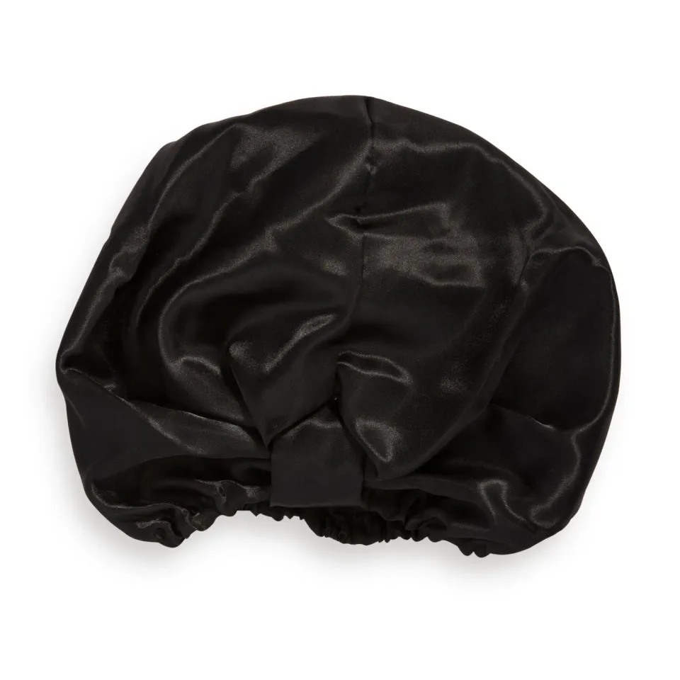 Revolution Haircare Satin Wrap bonnet satin noir