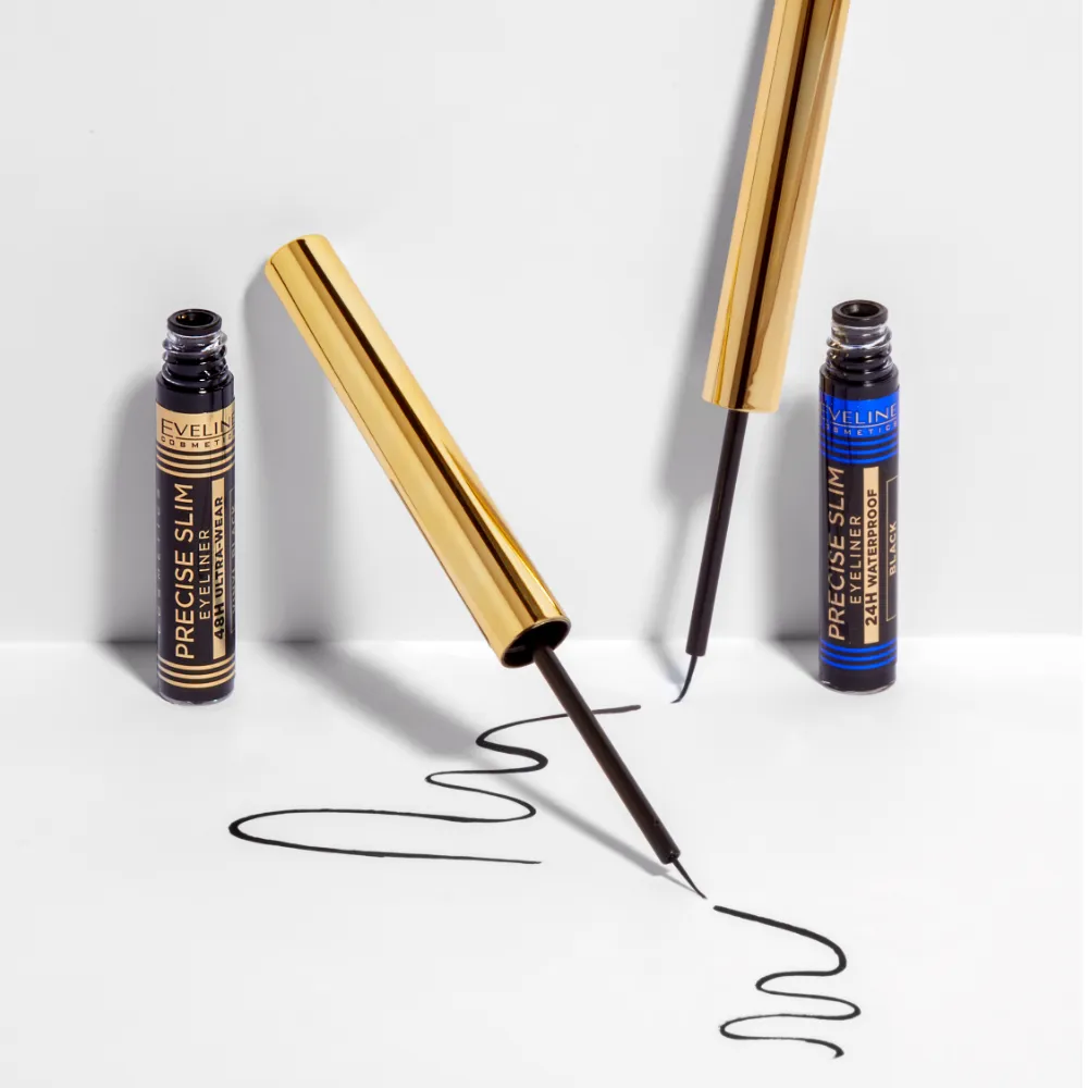 Eveline Cosmetics Precise Slim eyeliner waterproof noir intense