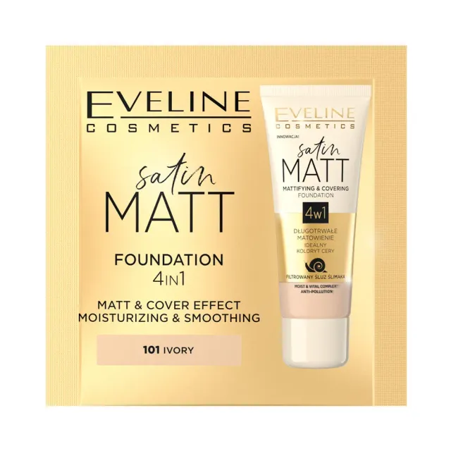 Eveline Satin Matt Fond de Teint Matifiant Voyage 1,5ml