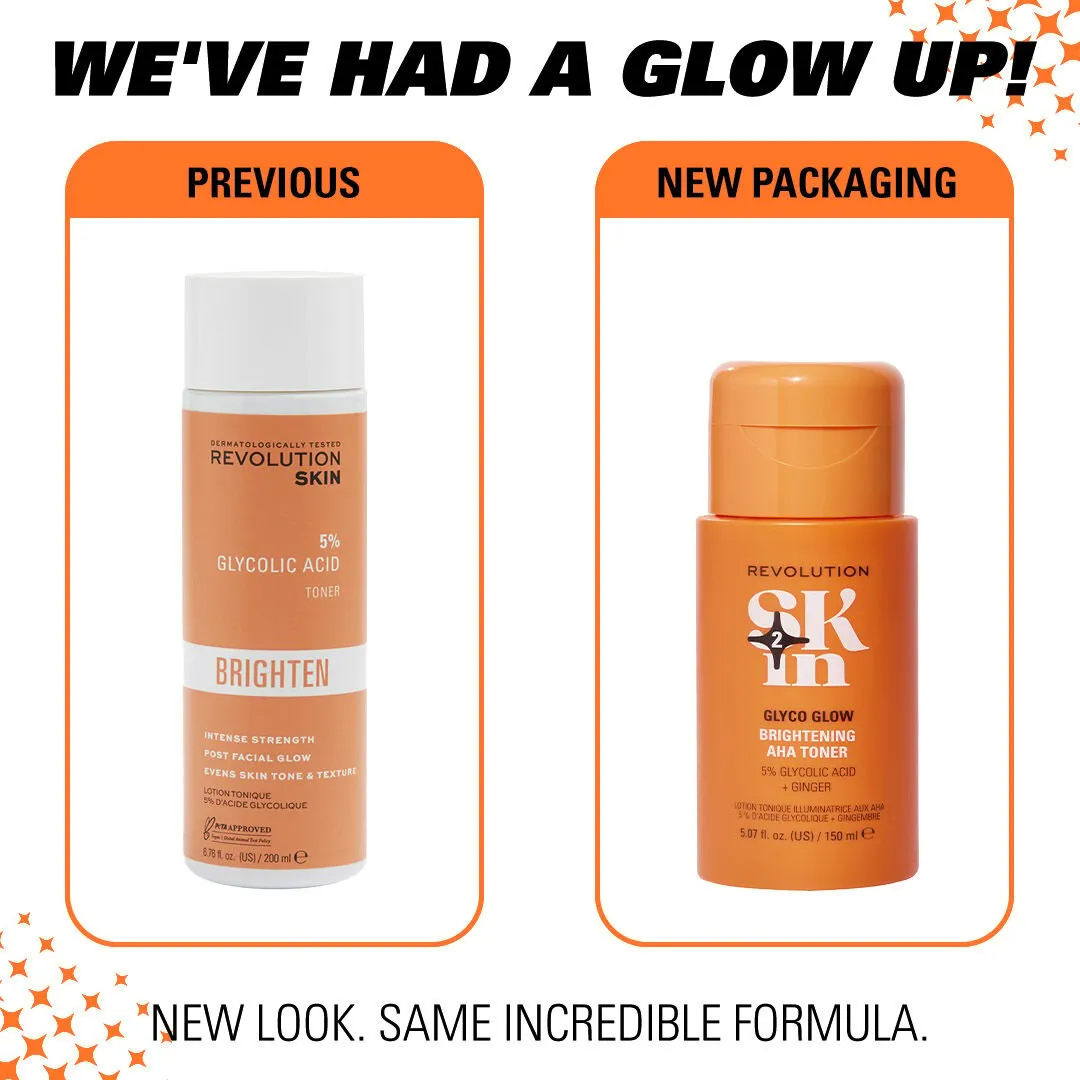 Revolution Skin Glyco Glow lotion tonique éclat 5% acide glycolique