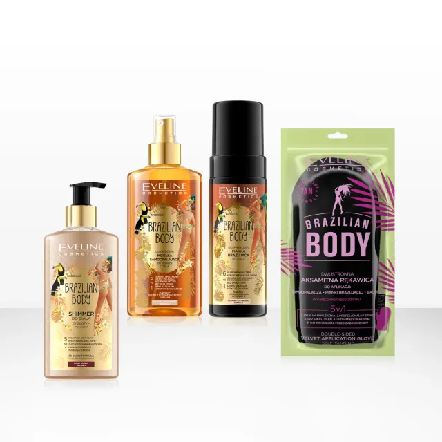 Eveline Brazilian Body Slavnostni Glow coffret autobronzant