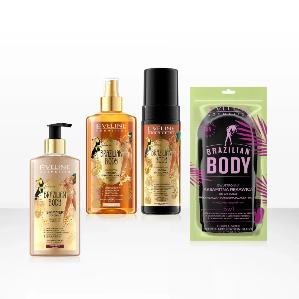 Eveline Brazilian Body Slavnostni Glow coffret autobronzant