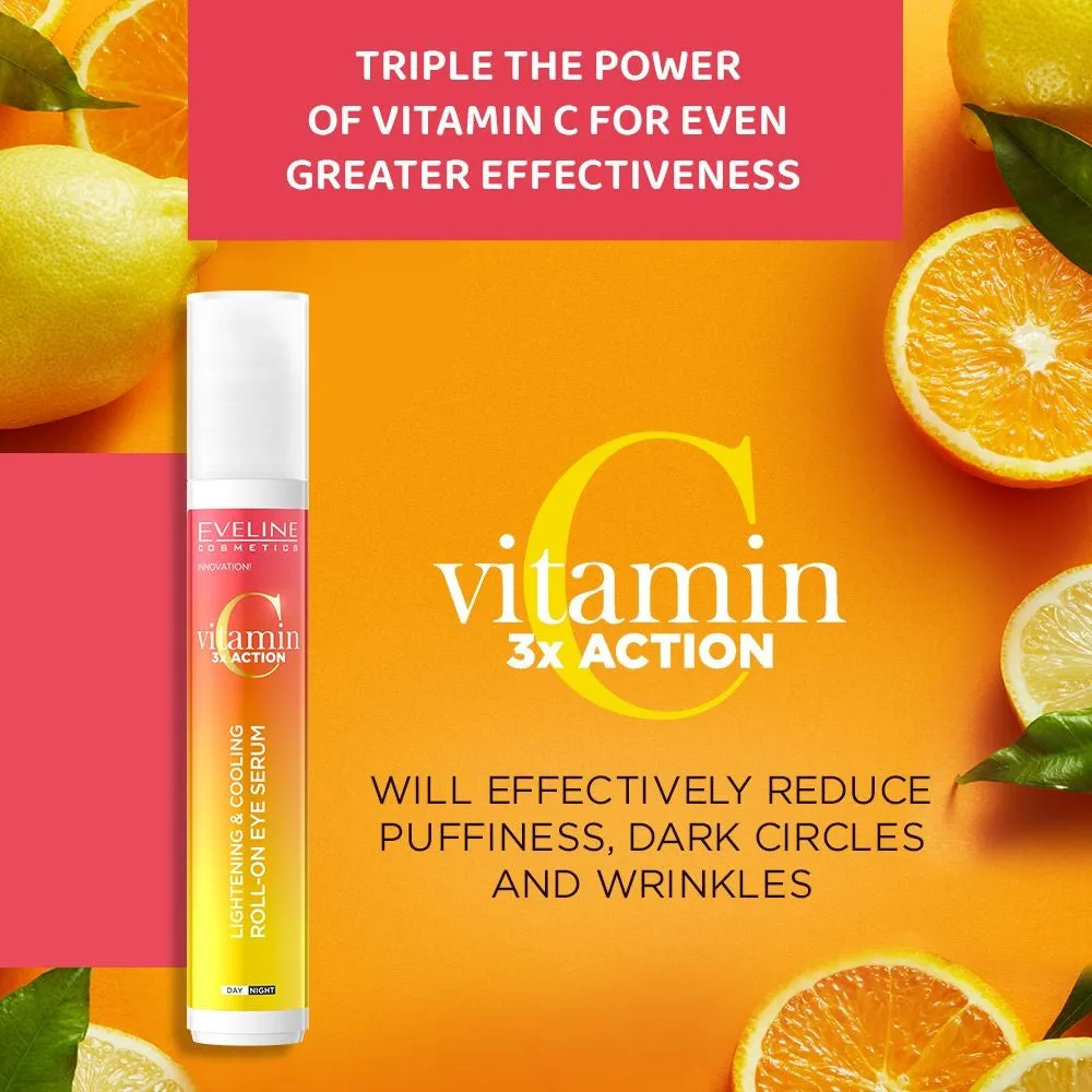 Eveline Vitamin C 3x Action sérum yeux roll-on éclat