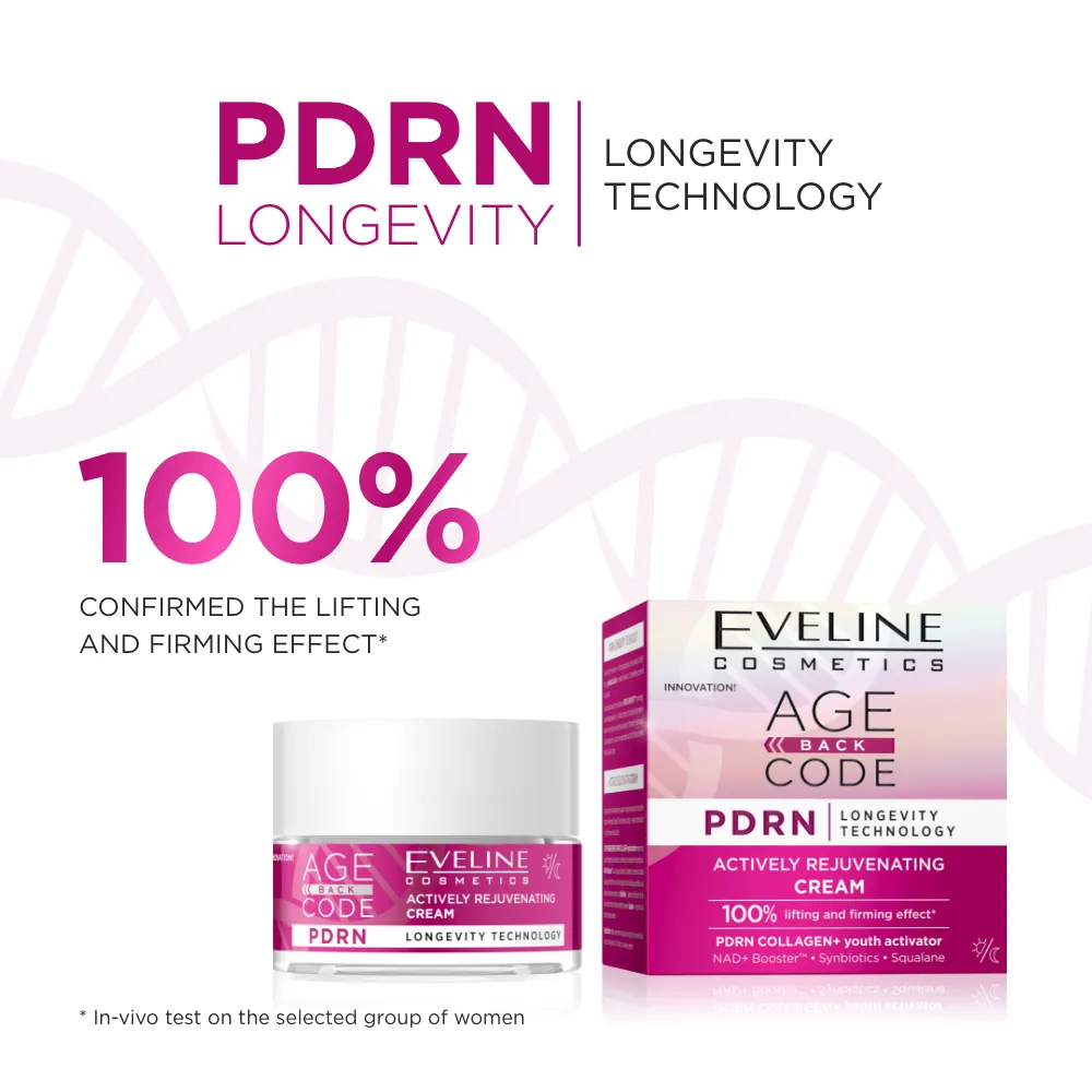 Eveline Age Back Code crème visage PDRN ginseng raffermissante