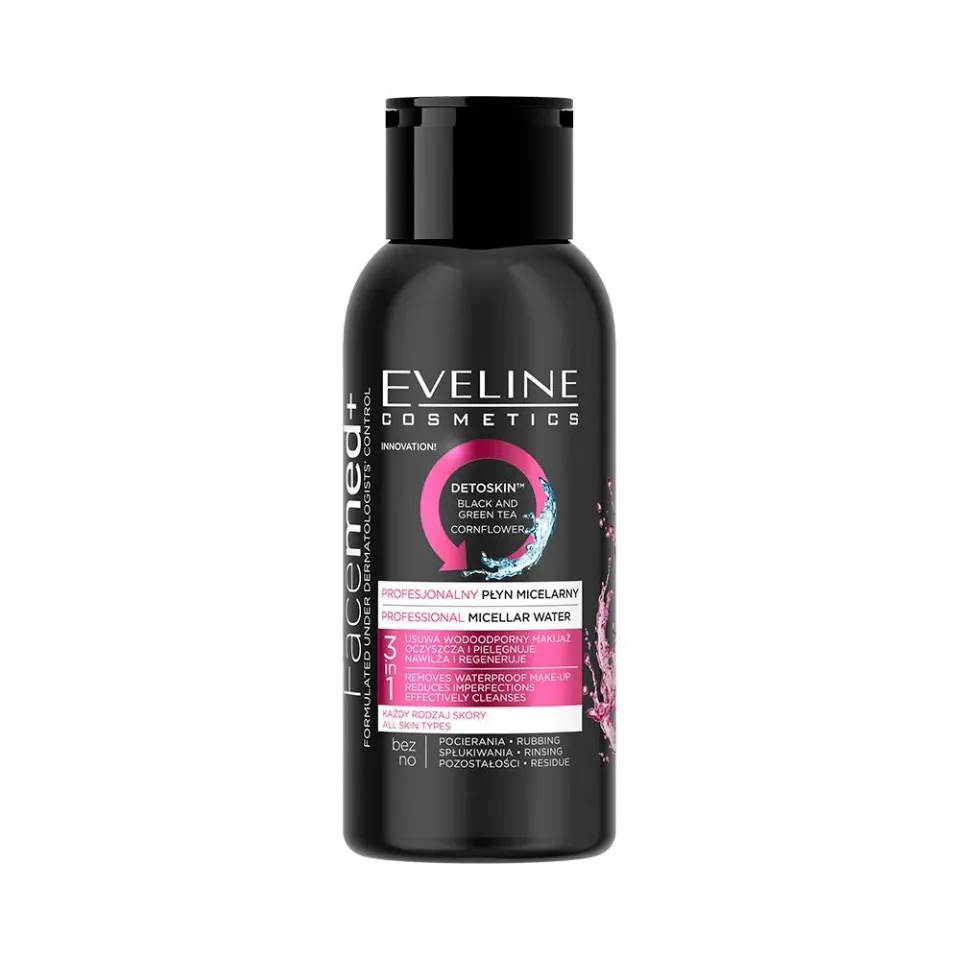 Eveline Facemed+ eau micellaire 3-en-1 100 ml voyage