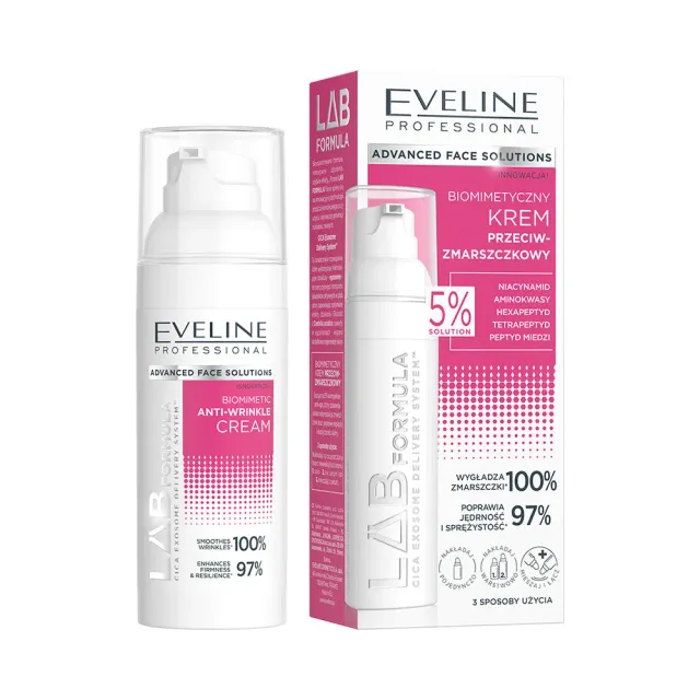 Eveline Lab Formula crème visage anti-âge biomimétique peptides