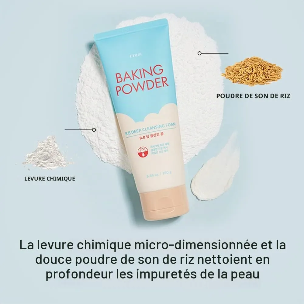 Etude Baking Powder BB mousse nettoyante exfoliante 160 ml