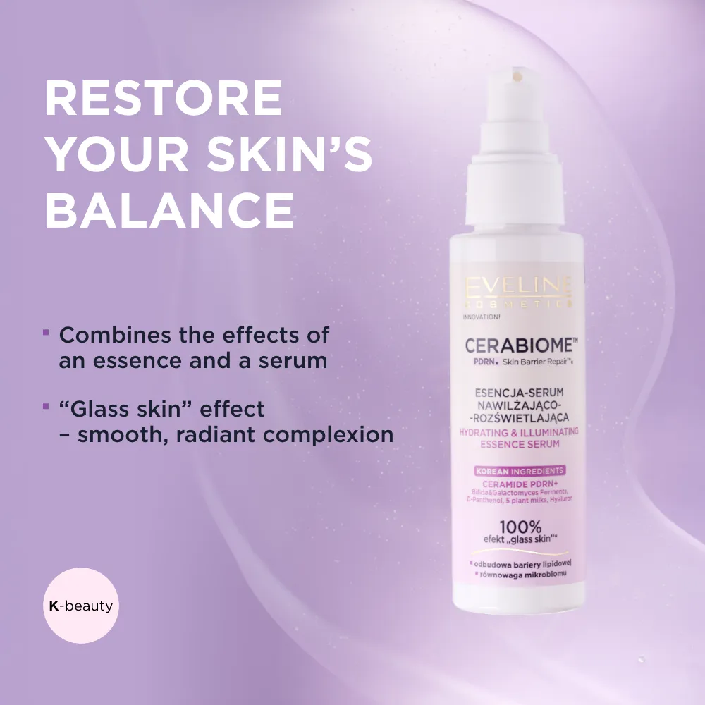Eveline Cerabiome sérum essence hydratant éclat