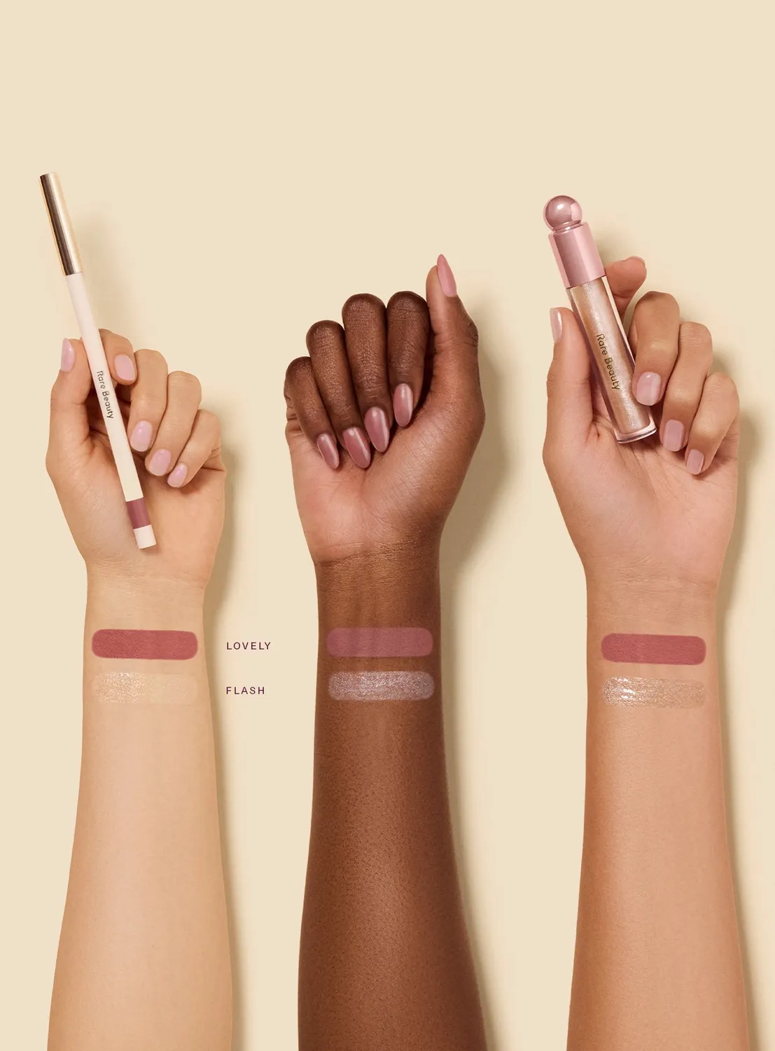 Rare Beauty Luminous Faves Lip Duo duo lèvres Lovely Flash nacré